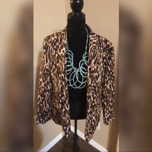 NWT NY&Co Leopard Print Blazer
